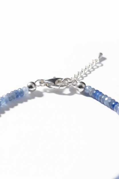 Adjustable Faceted Light Kyanite Bracelet