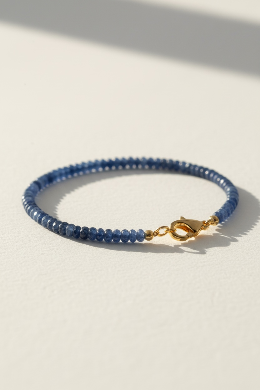 Adjustable Faceted Tanzanite Bracelet