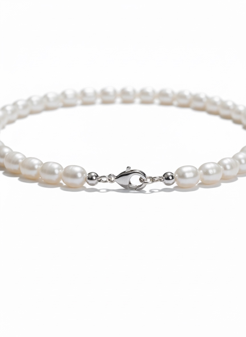 Natural Freshwater White Potato Pearl Necklace