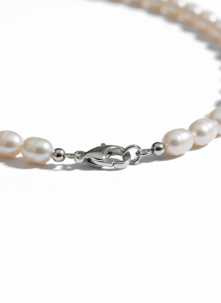 Natural Freshwater White Potato Pearl Necklace