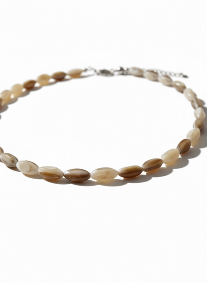Natural Shell Rice Choker Necklace