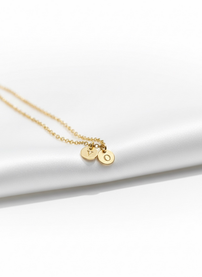 Personalized Initial Letter Pair Necklace