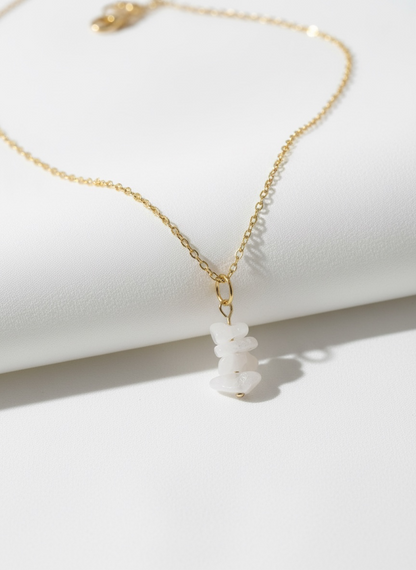 Stacked White Jade Necklace