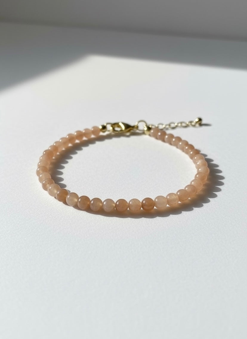 Adjustable Sunstone Bracelet