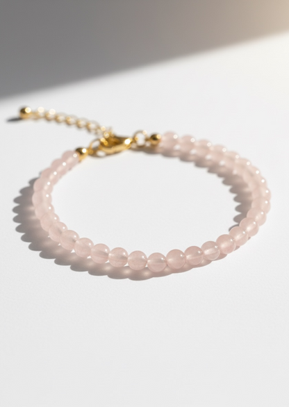 Adjustable Rose Quartz Bracelet