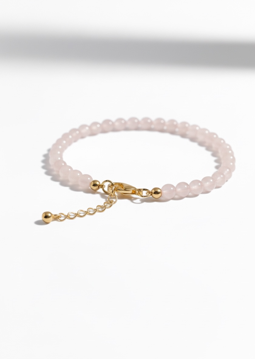 Adjustable Rose Quartz Bracelet