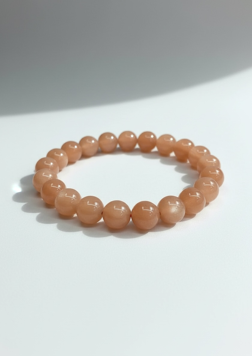 8mm Sunstone Gemstone Stretch Bracelet