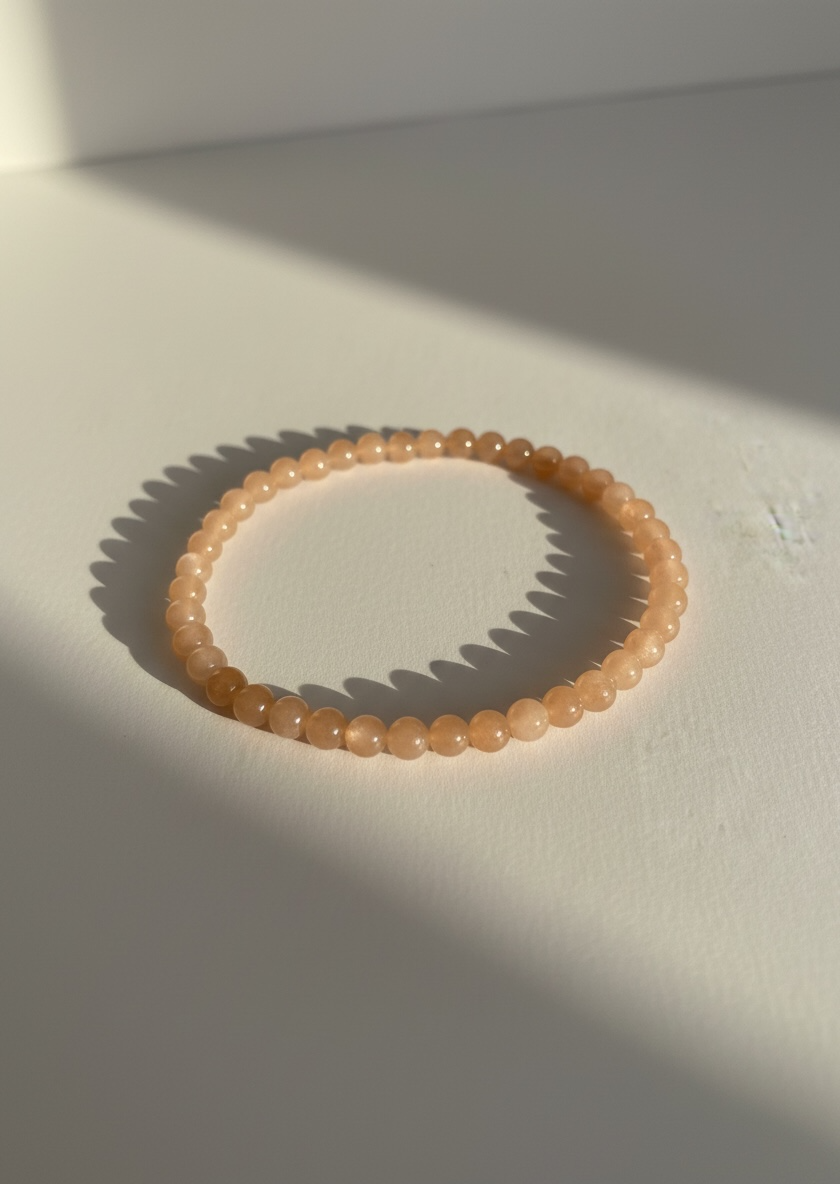 4mm Sunstone Gemstone Stretch Bracelet