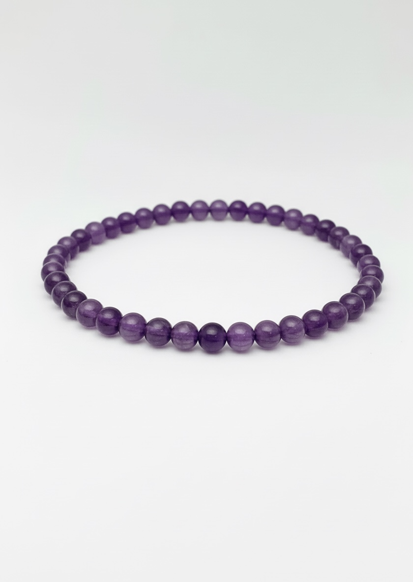 4mm Amethyst Stretch Bracelet
