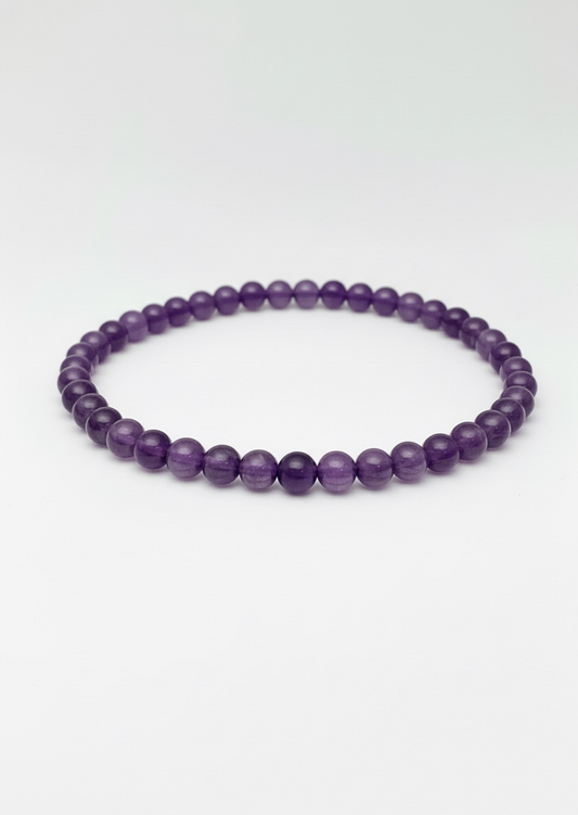 4mm Amethyst Stretch Bracelet