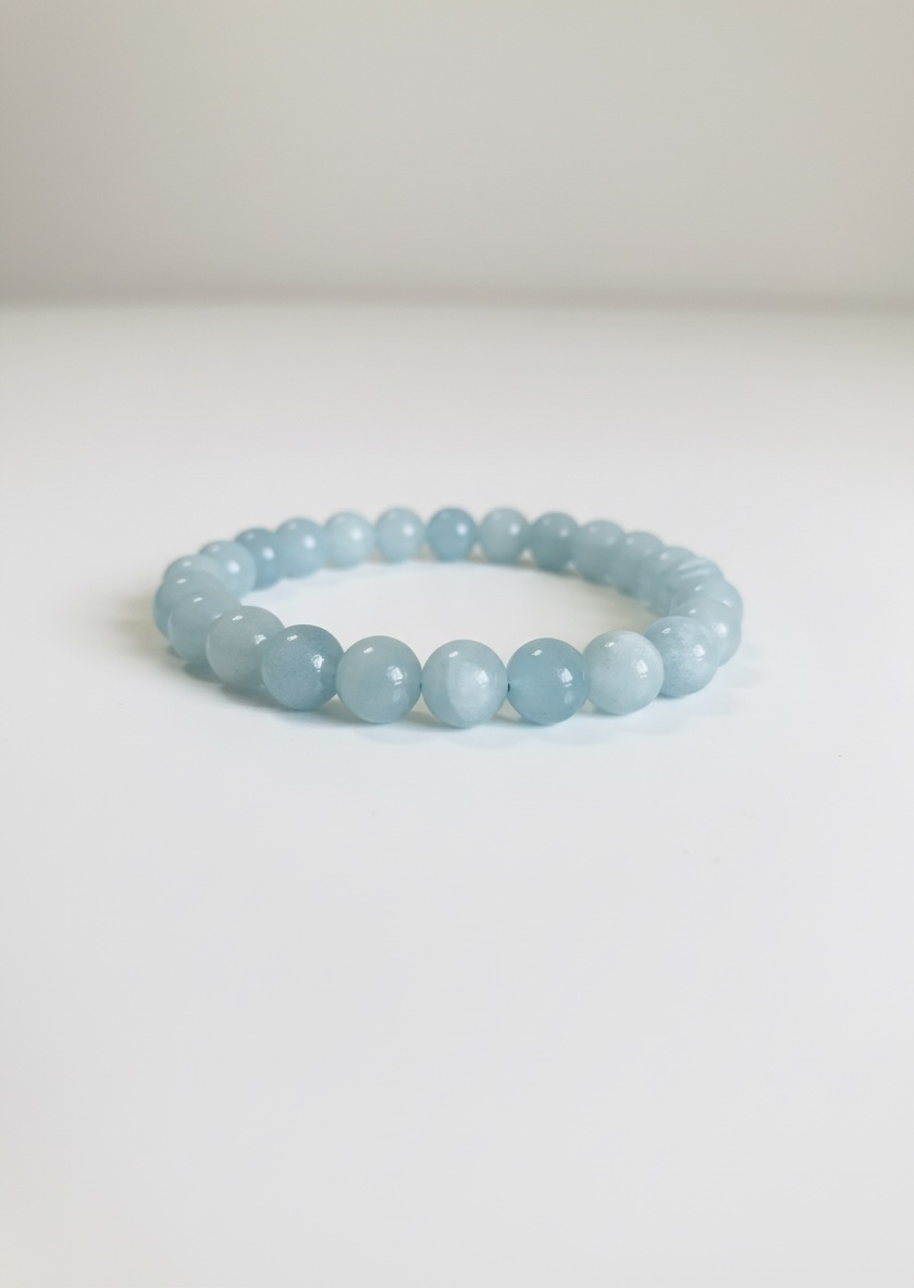 8mm Aquamarine Stretch Bracelet