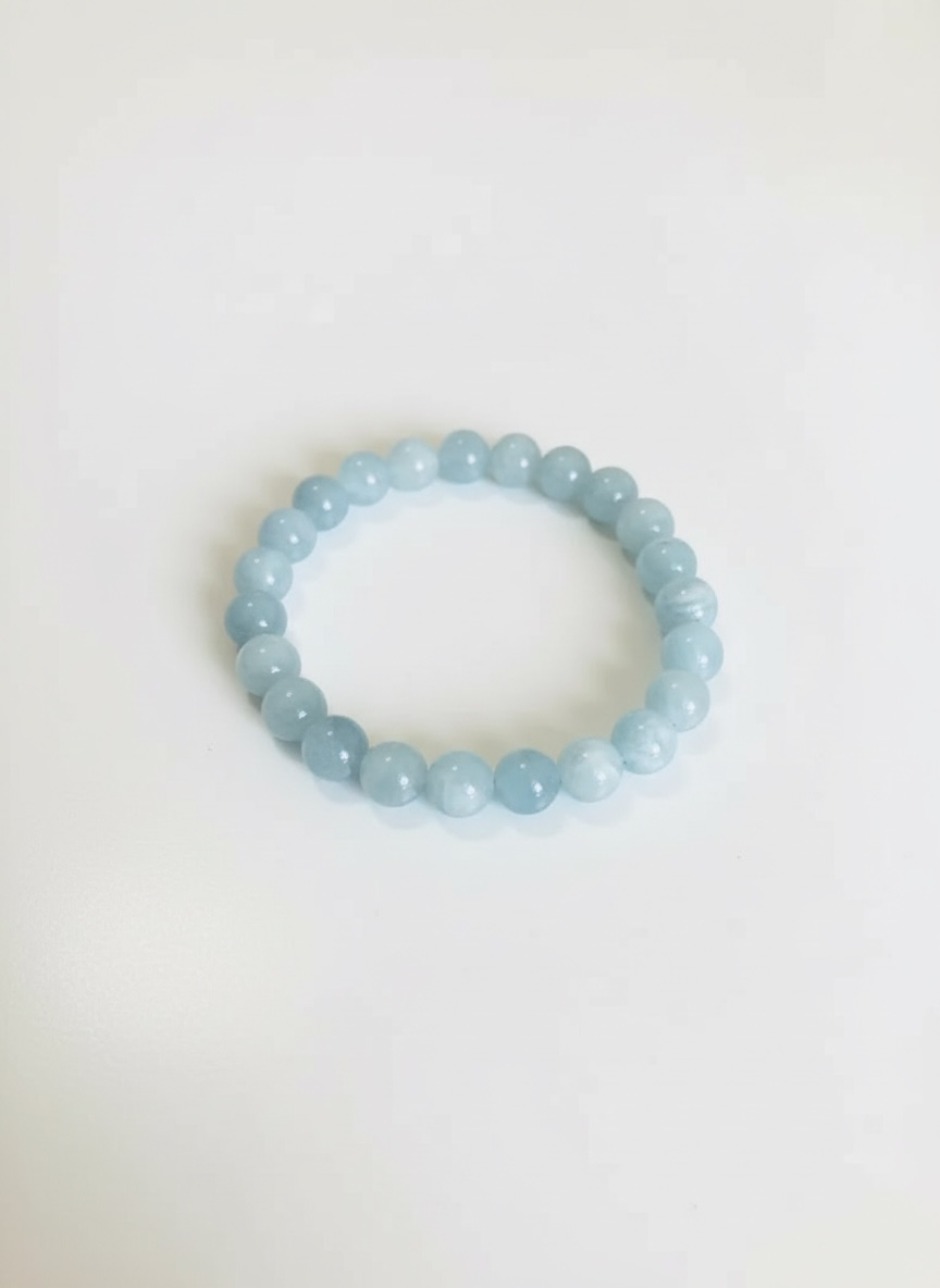 8mm Aquamarine Stretch Bracelet