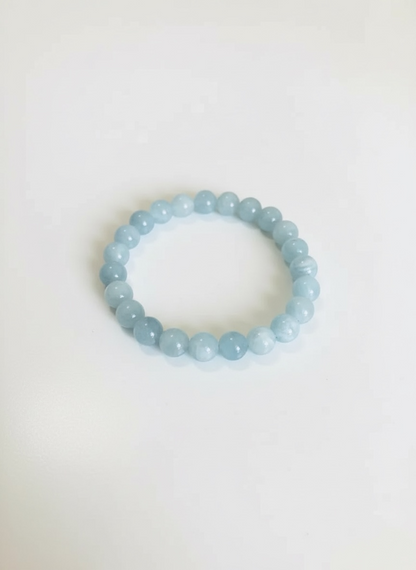 8mm Aquamarine Stretch Bracelet