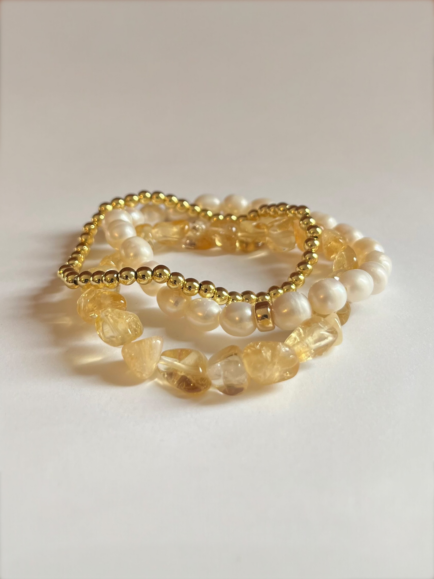Golden Hour Trio, Set of 3 Bracelet Stack