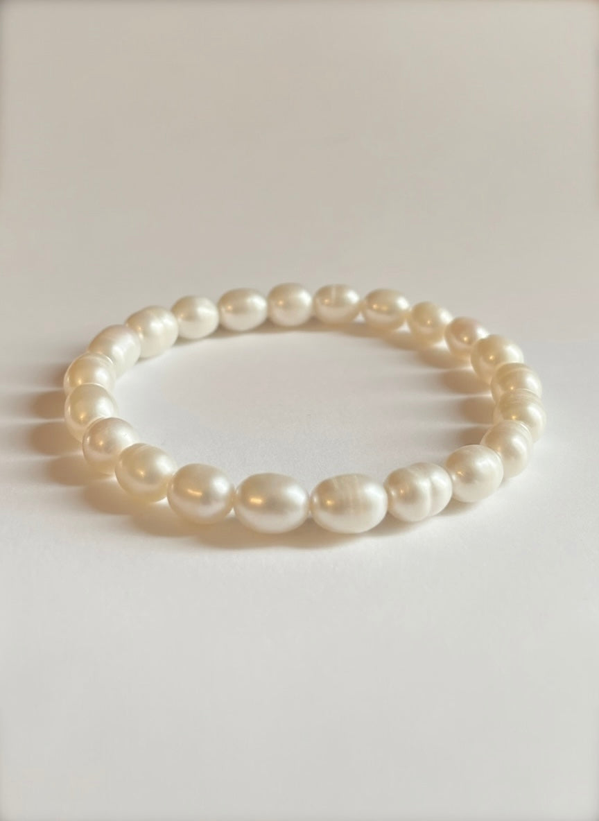 Freshwater Potato Pearl Stretch Bracelet