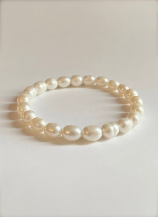 Freshwater Potato Pearl Stretch Bracelet