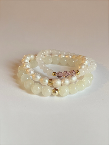 Set of 3 June Birthstone Bracelets