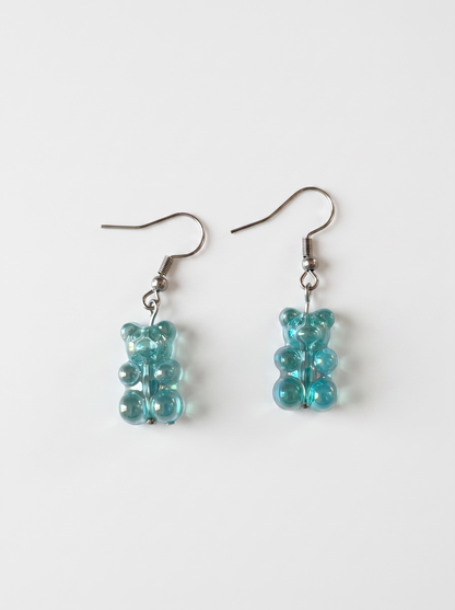 Blue Gummy Bear Earrings