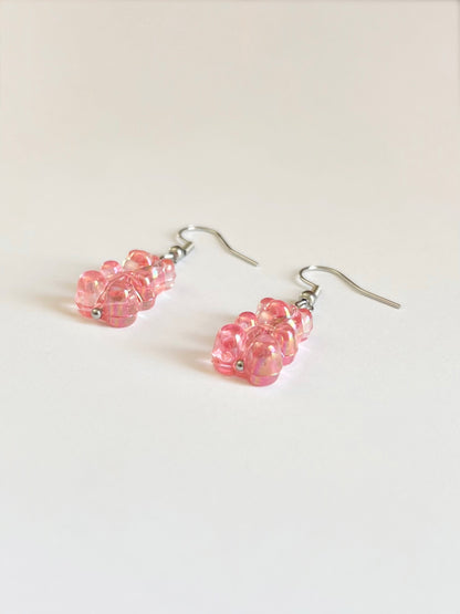 Pink Gummy Bear Earrings