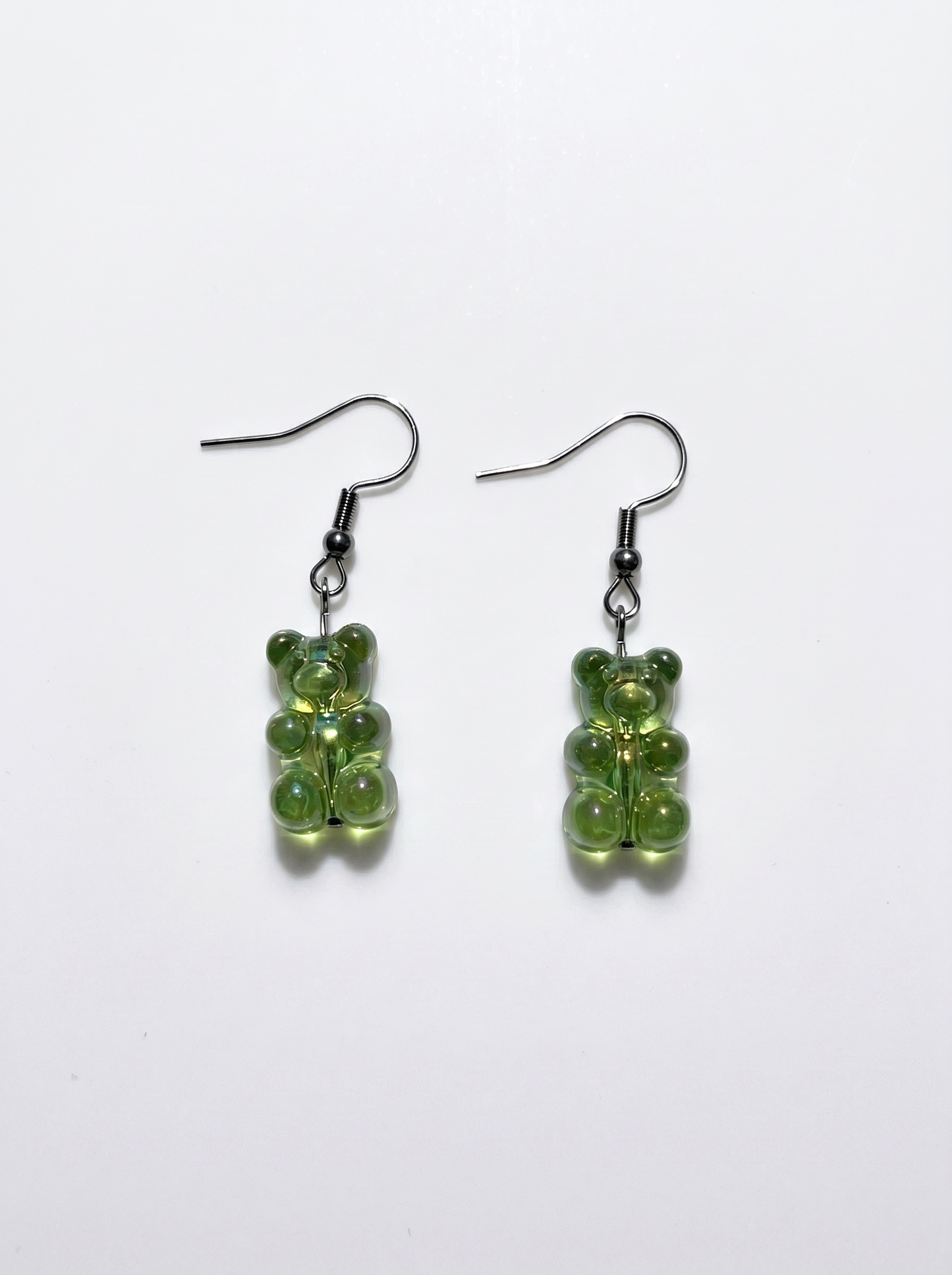 Green Gummy Bear Earrings