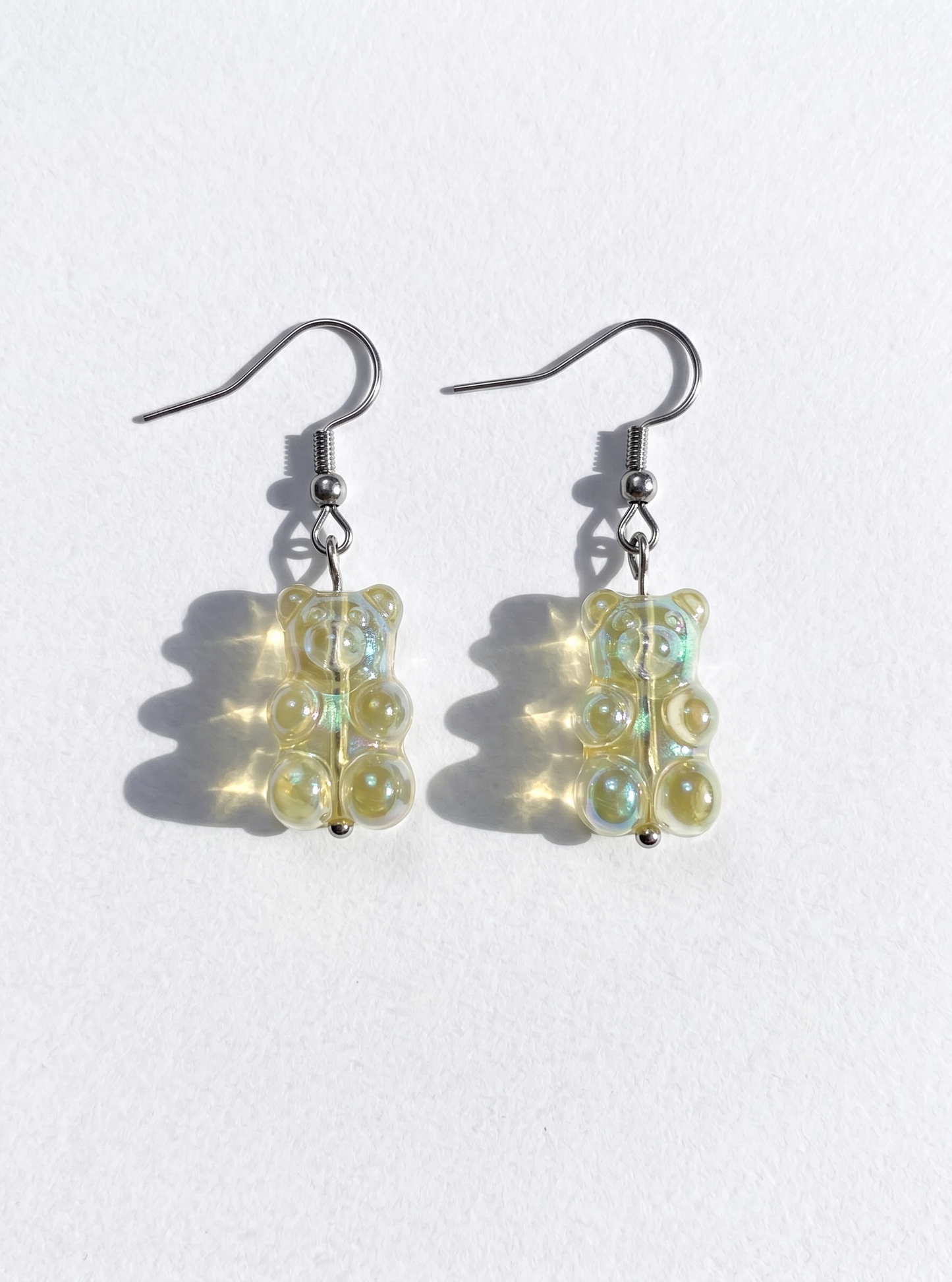 Yellow Gummy Bear Earrings