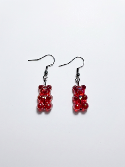 Red Gummy Bear Earrings