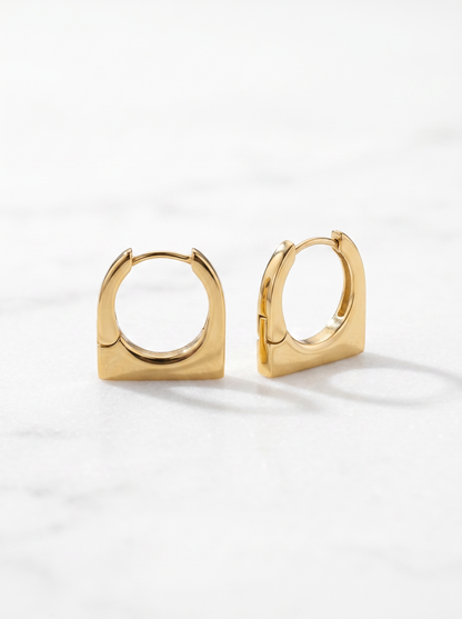 Waterproof Arched Hoop Earrings