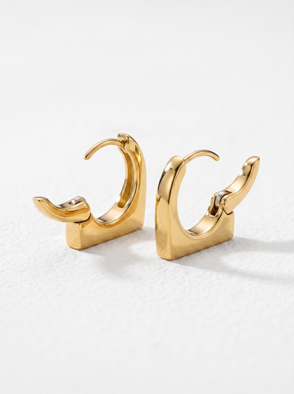 Waterproof Arched Hoop Earrings