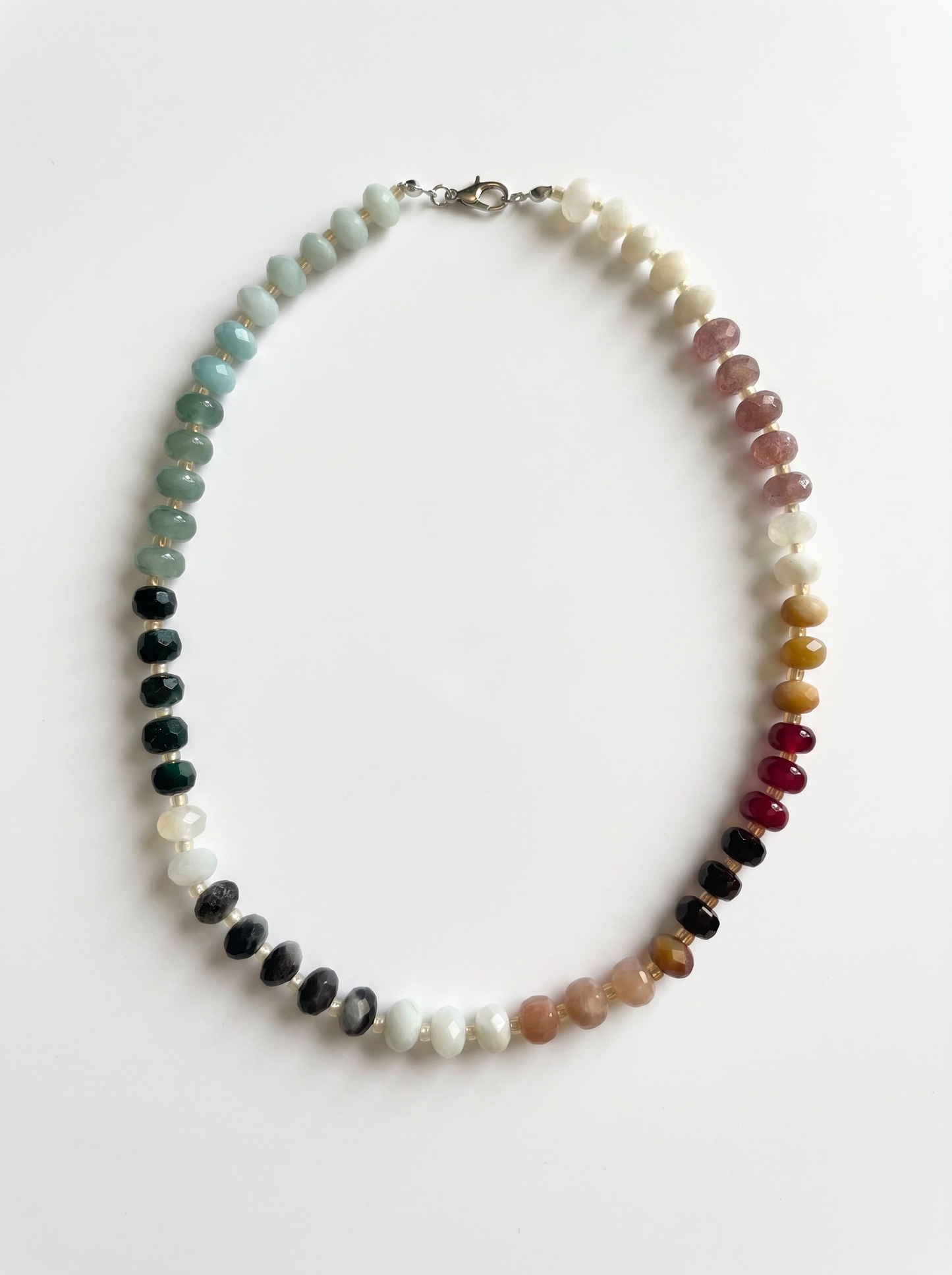 Celestial Harmony Colourful Mixed Gemstone Necklace