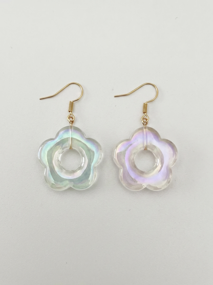 Iridescent Daisy Earrings