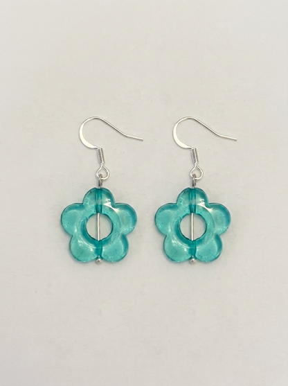 Daisy Earrings in Purple Lavender