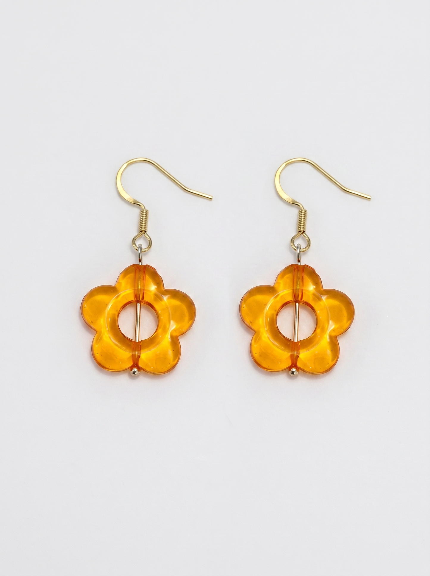 Daisy Earrings in Purple Lavender