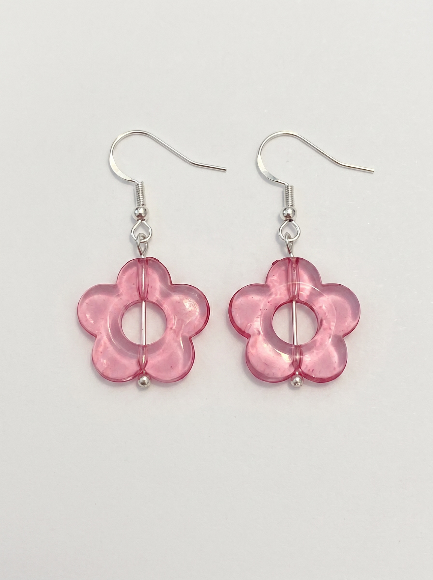 Daisy Earrings in Purple Lavender