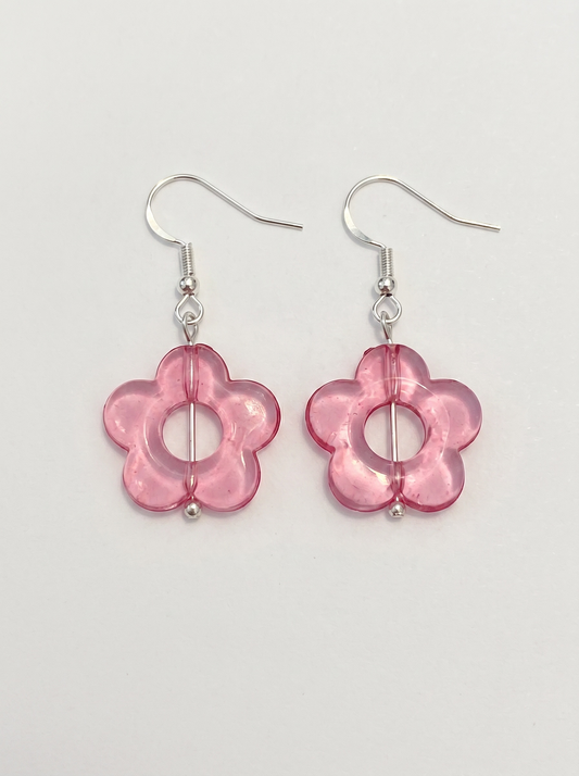 Daisy Earrings in Pink Sherbet