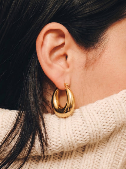 Rhiannon Huggie Hoop Earrings