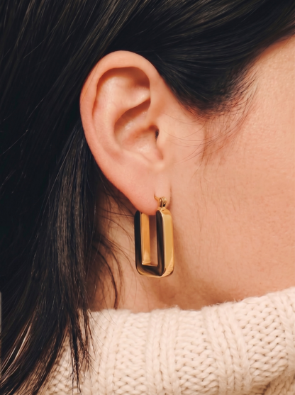 Waterproof U Shaped Hoop Earrings