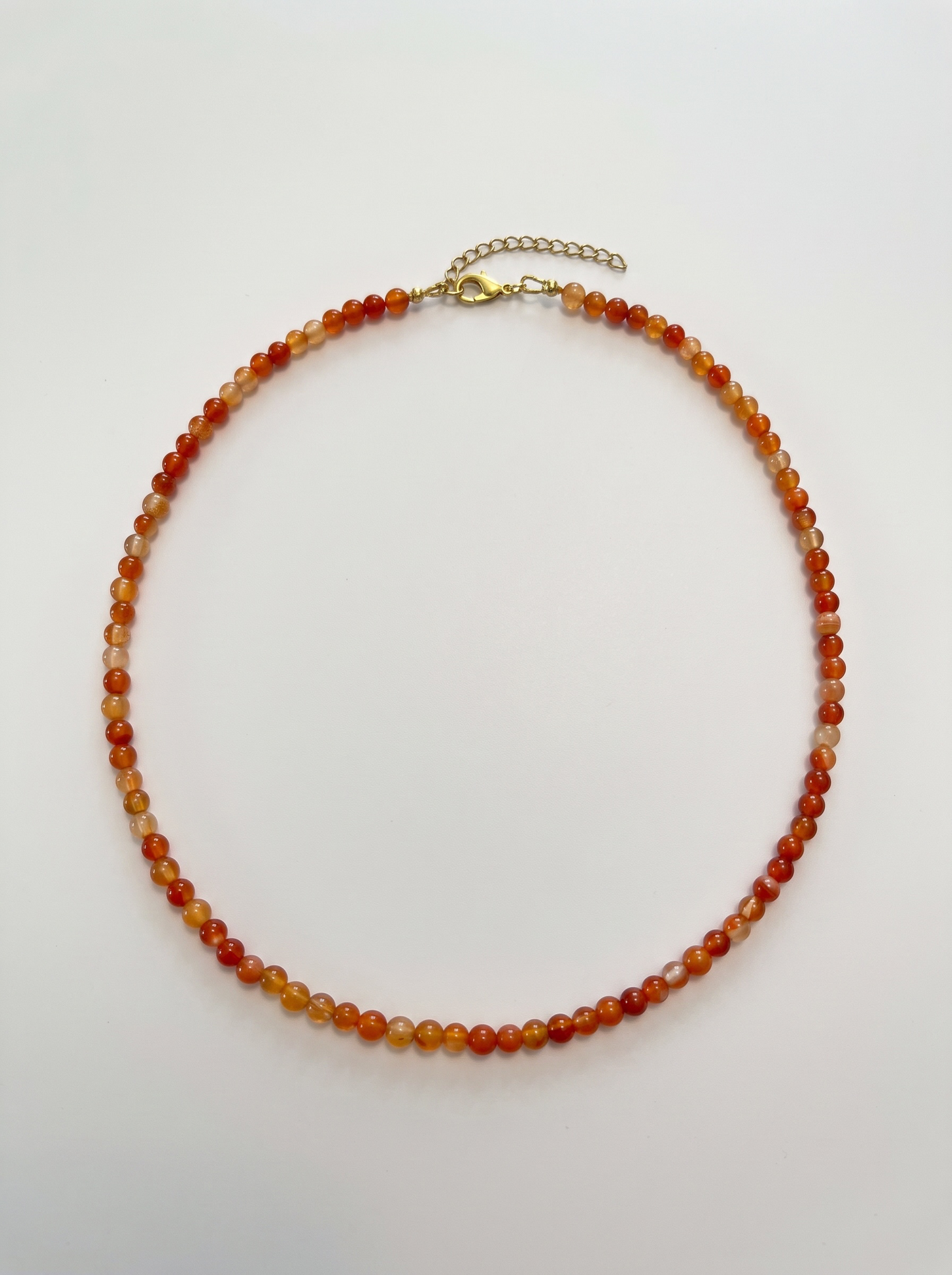 4mm Carnelian Necklace