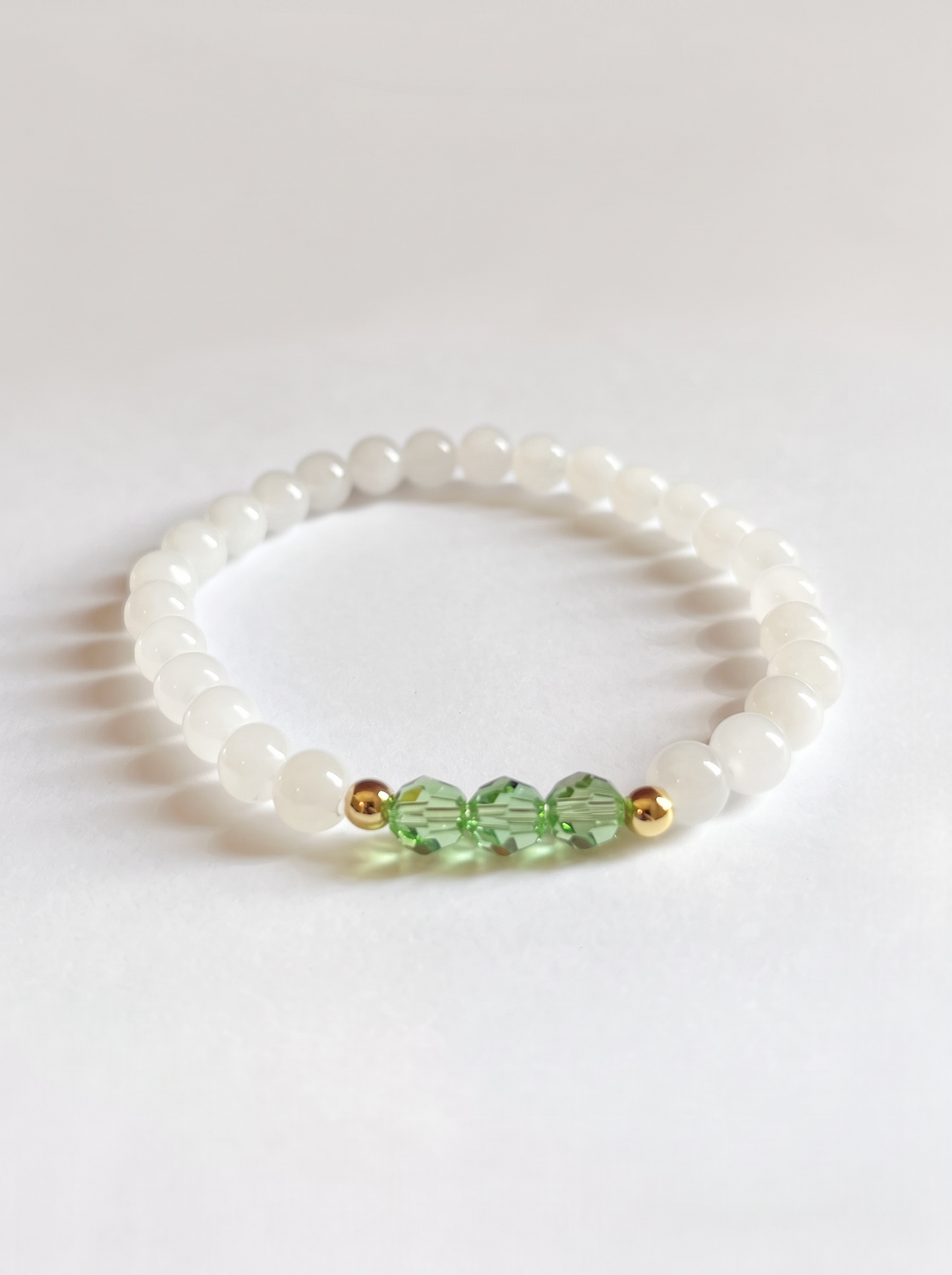 Swarovski August/Peridot Birth Month Stretch Bracelet