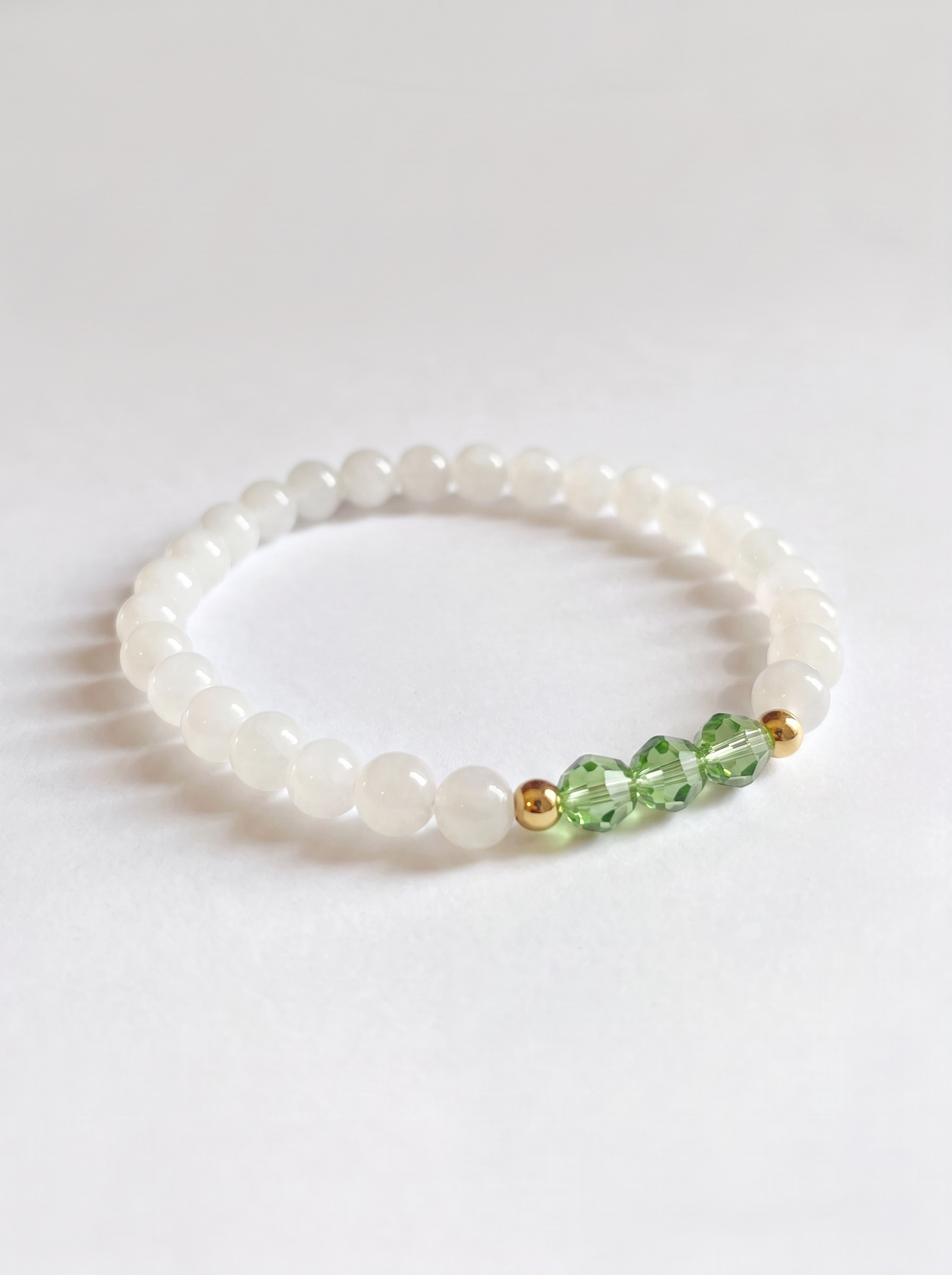 Swarovski August/Peridot Birth Month Stretch Bracelet