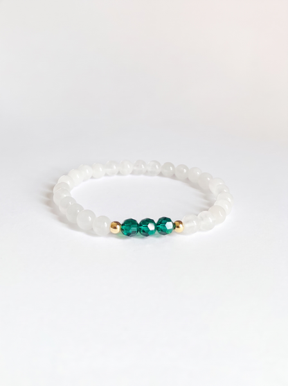 Swarovski May Emerald Birth Month Stretch Bracelet