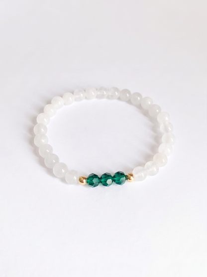 Swarovski May Emerald Birth Month Stretch Bracelet