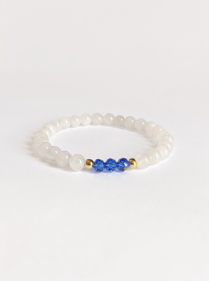 Swarovski September Sapphire Birth Month Stretch Bracelet