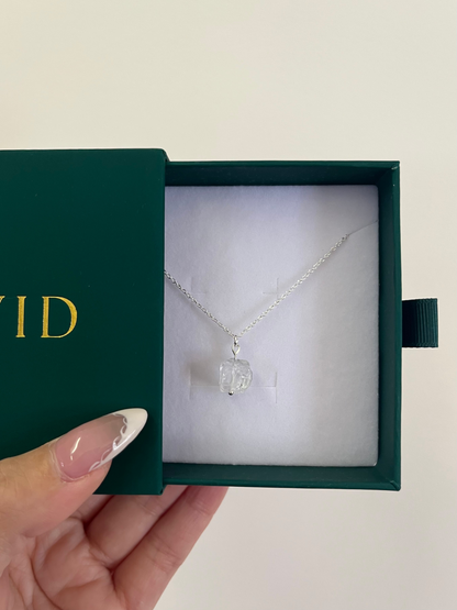 Natural Grade AAA Raw Clear Quartz Necklace