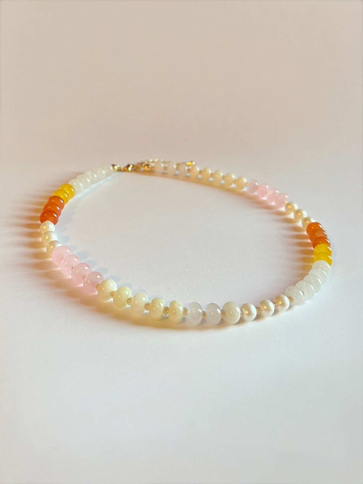 Candy Corn Beaded Necklace