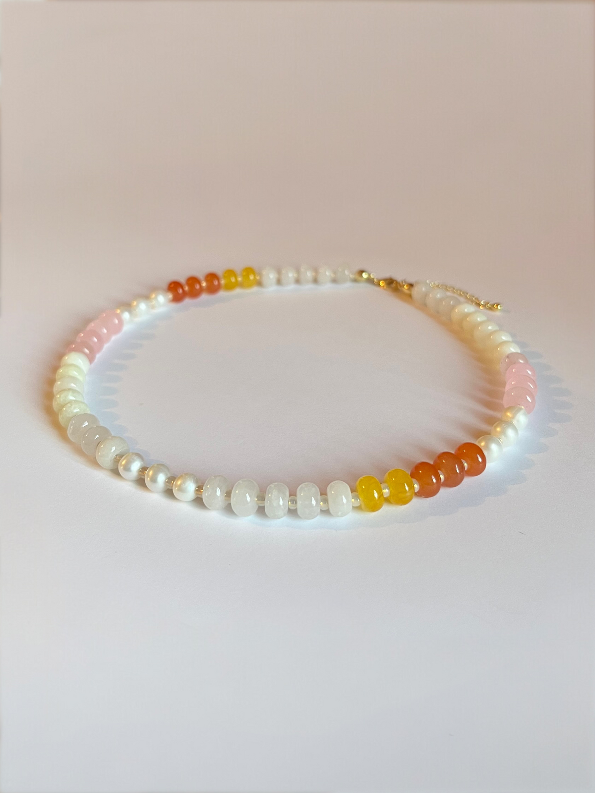 Candy Corn Beaded Necklace