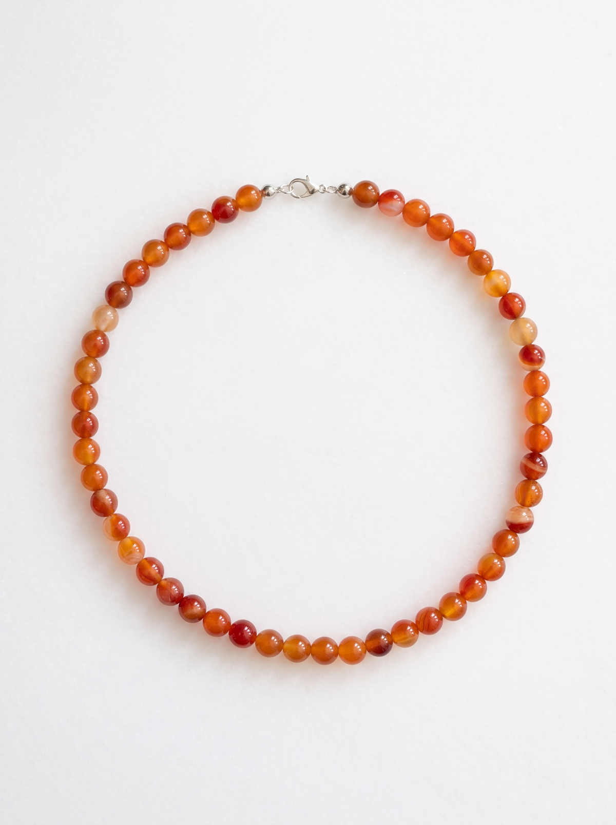 8mm Carnelian Necklace