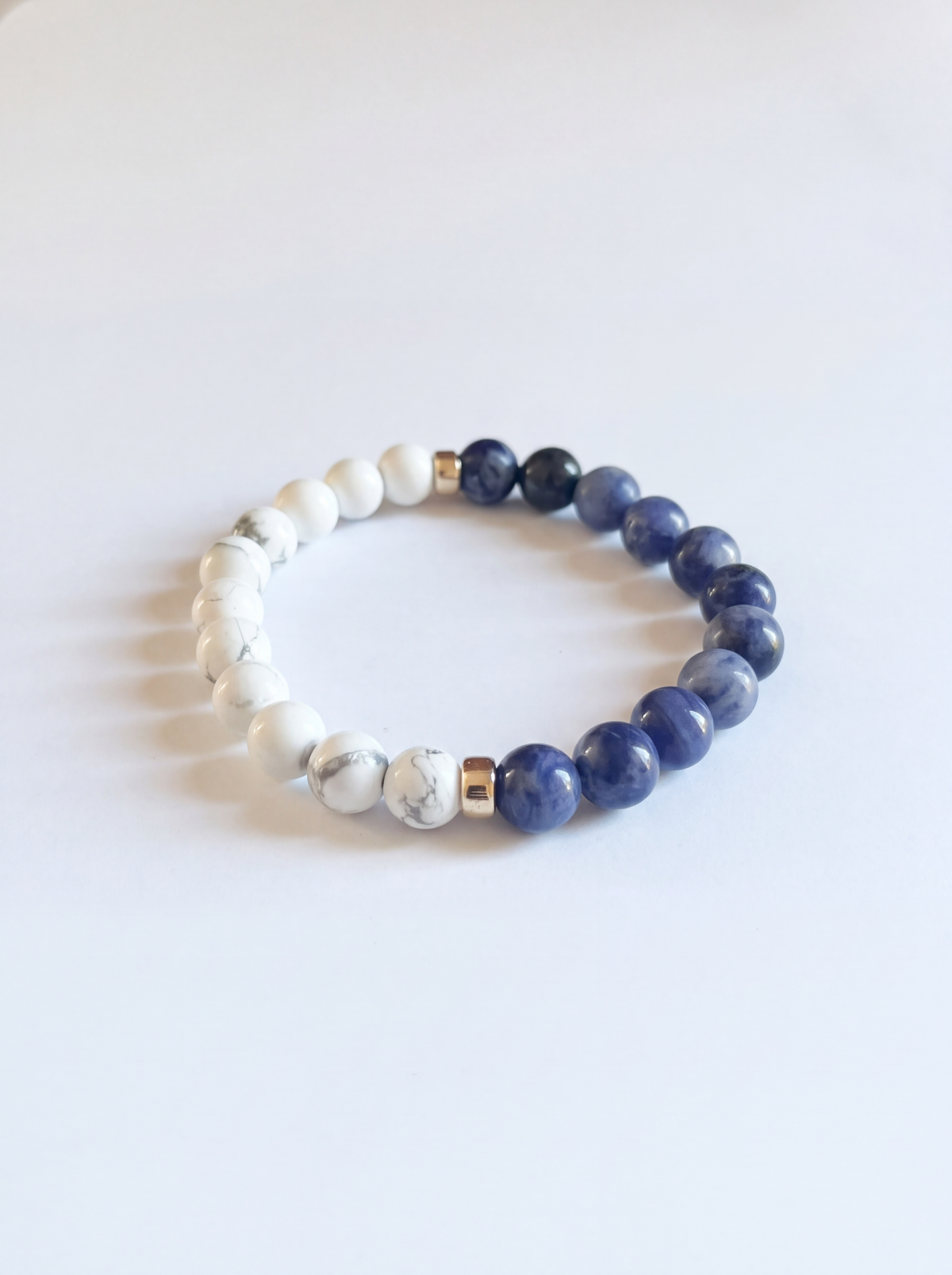 Sodalite + White Howlite Stretch Bracelet