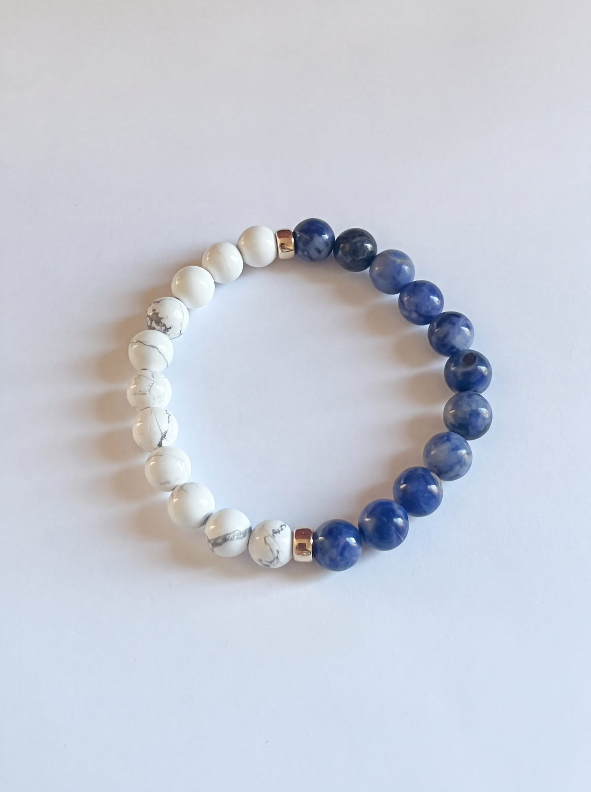 Sodalite + White Howlite Stretch Bracelet