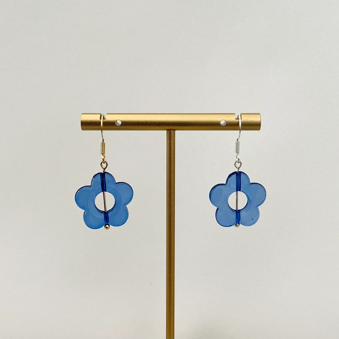 Daisy Earrings in Cobalt Blue