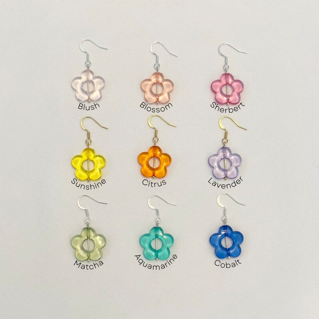 Daisy Earrings in Pink Blush